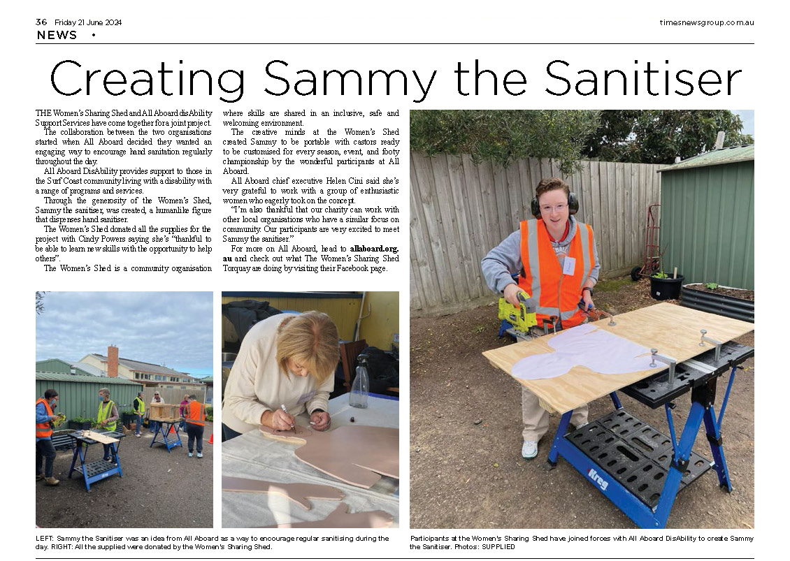 Creating Sammy the Sanitiser