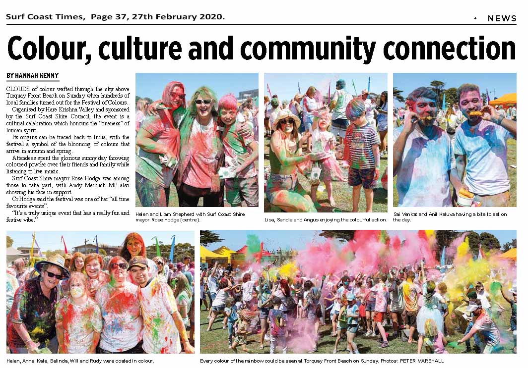 All Aboard attend Festival of Colours Torquay