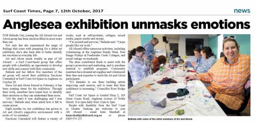 All Aboard Emotions unmasked at exhibition launch Anglesea